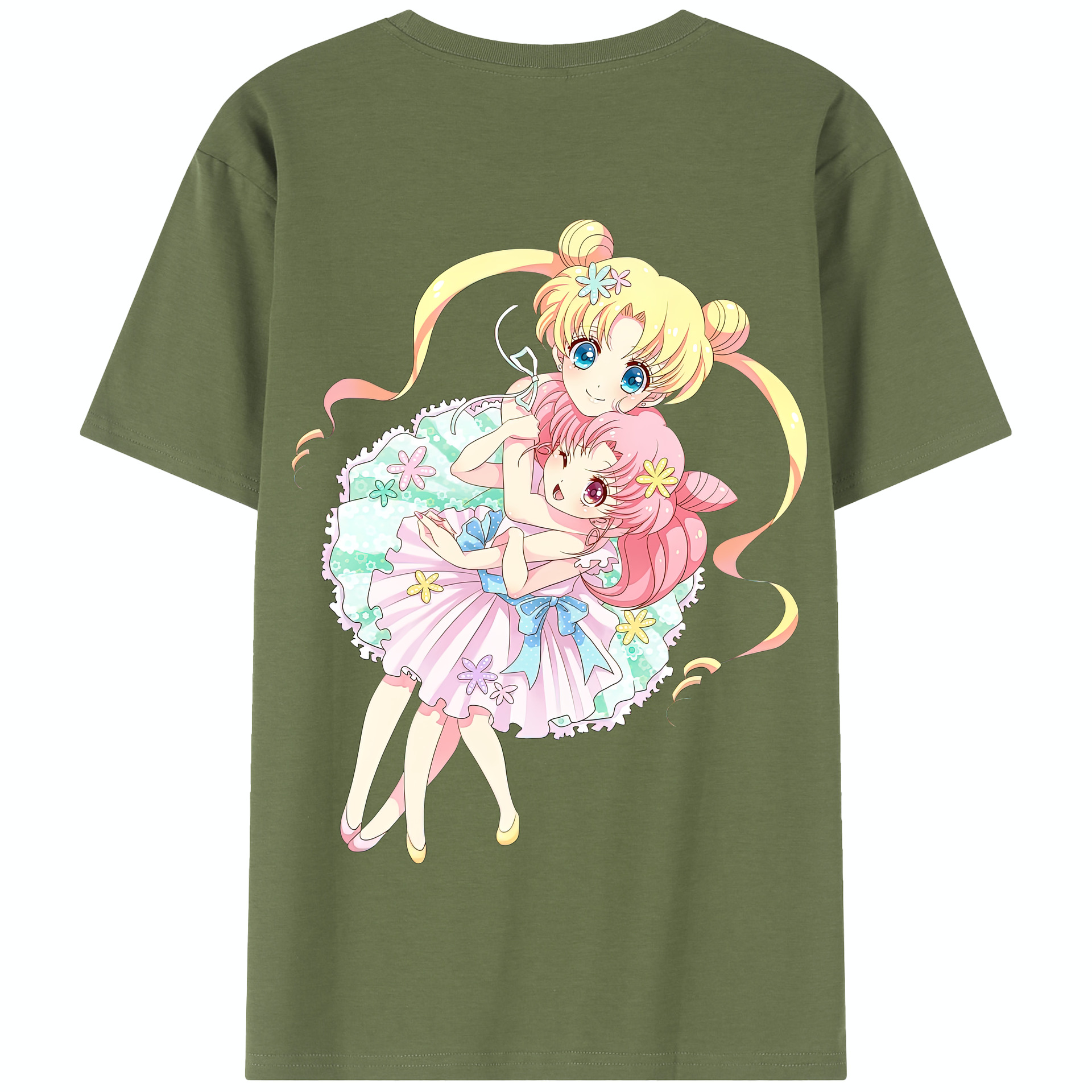 （画像用） 美少女戦士セーラームーン 愛野 美奈子 あいの みなこ Sailor Moon Aino Minako 綿100％半袖Tシャツ（背面プリント）